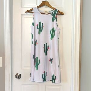 Cactus Print Tank Dress